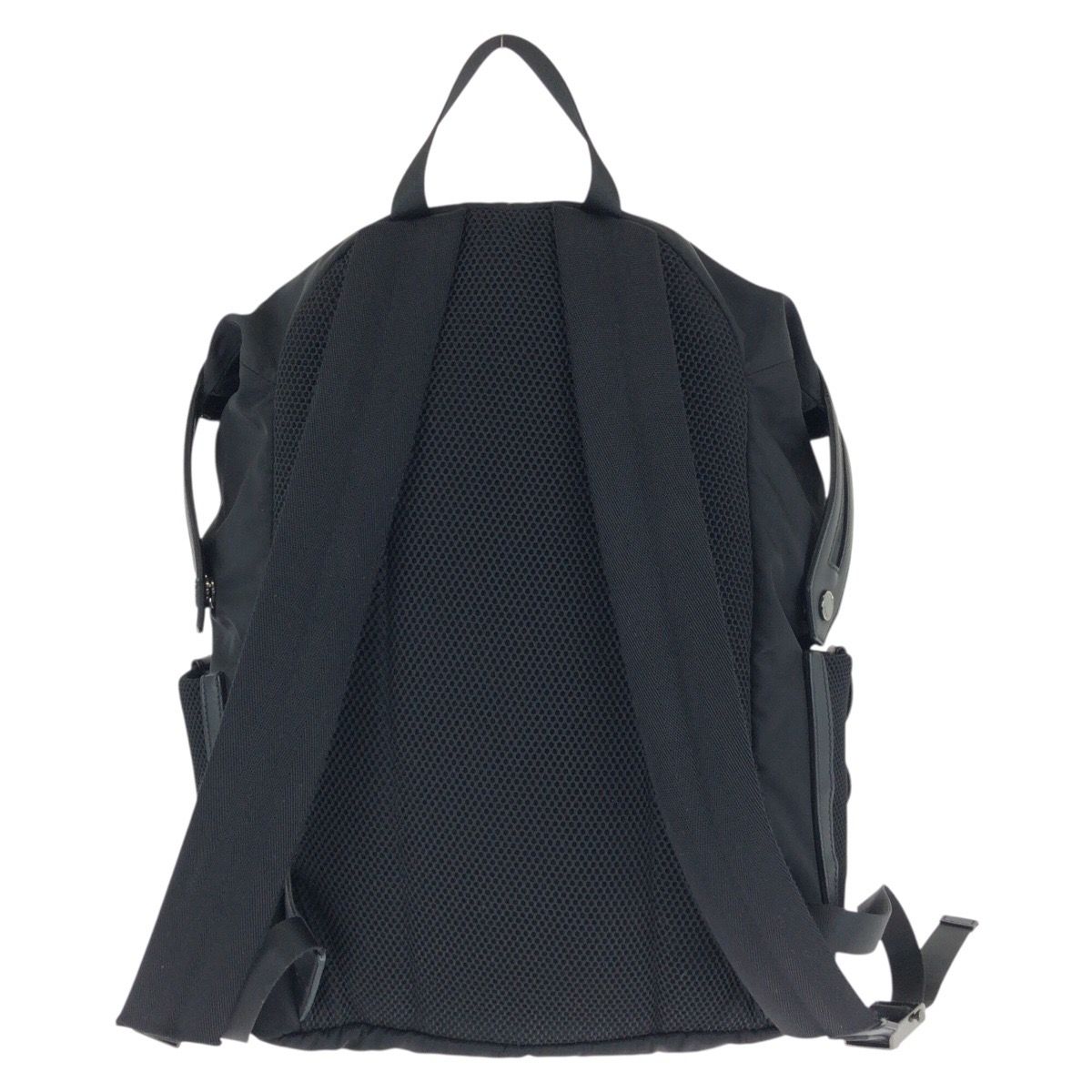 Fendi Zucca Black Silver Nylon Leather Backpack — view 2