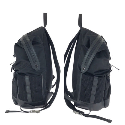 Fendi Zucca Black Silver Nylon Leather Backpack — view 8