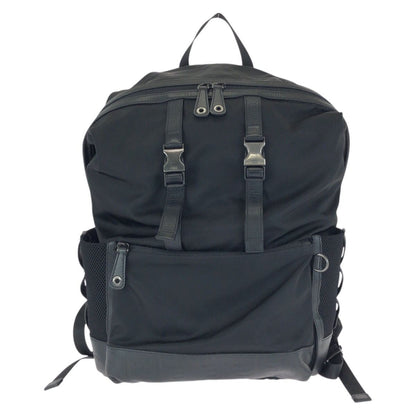 Fendi Zucca Black Silver Nylon Leather Backpack