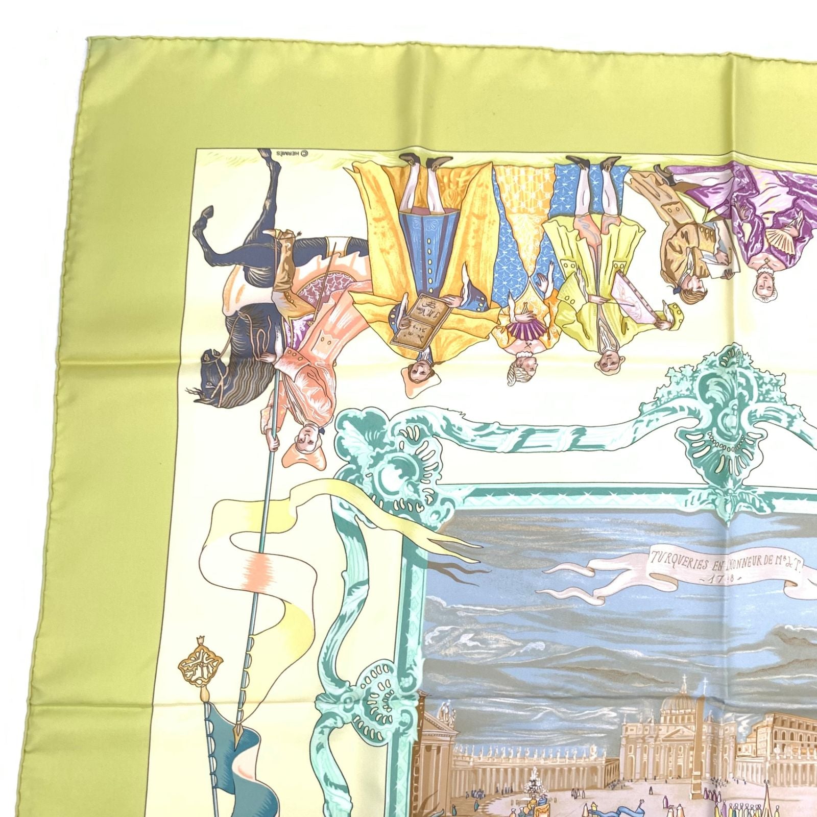 Hermes Carre 90 Silk Scarf Bandana Turqveries en L'honneur de Mht Turkish March — view 2