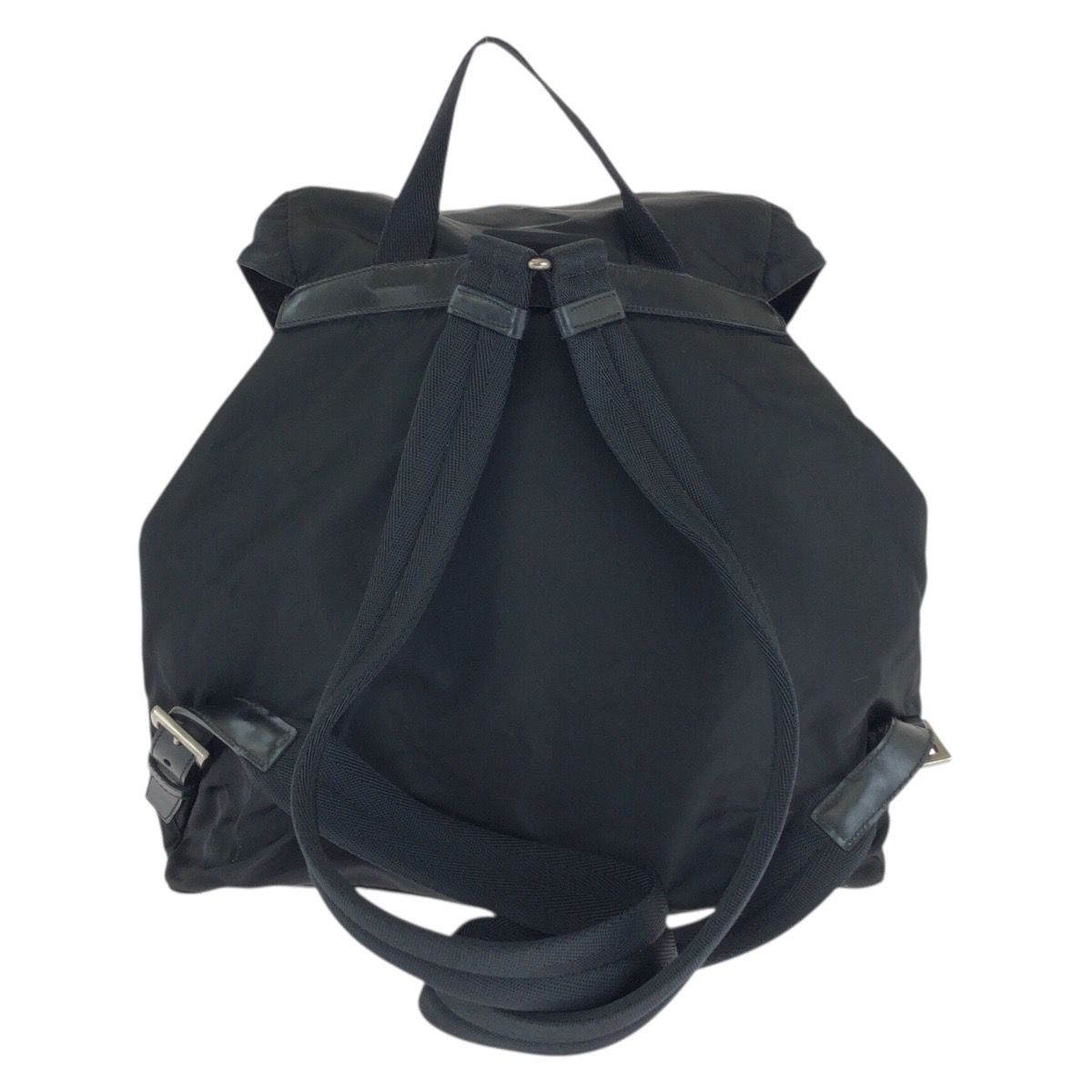 Prada Tessuto Black Silver Nylon Backpack — view 2