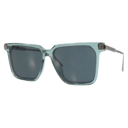 Louis Vuitton LV Rise Square Green Silver Acetate 56 15 Sunglasses Eyewear
