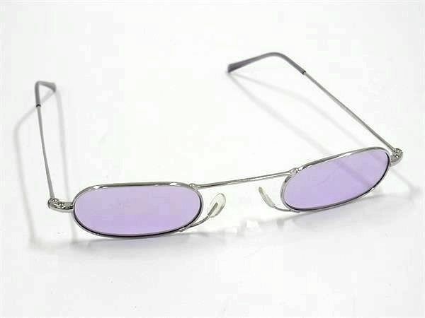 Gucci Sunglasses S Silver Lens Clear Purple Metal Child Eyewear