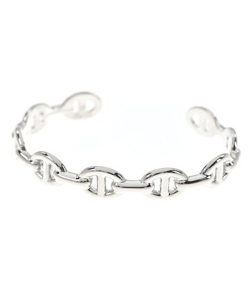 Hermes Bracelet Bangle Silver
