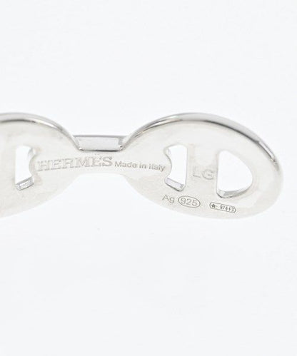 Hermes Bracelet Bangle Silver — view 4