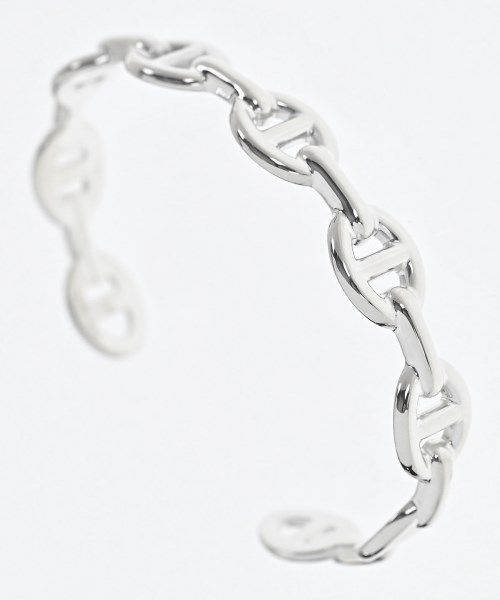 Hermes Bracelet Bangle Silver — view 3
