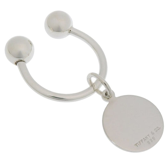 Tiffany & Co Key Ring Circle Tag 925 Sterling Silver Key Holder