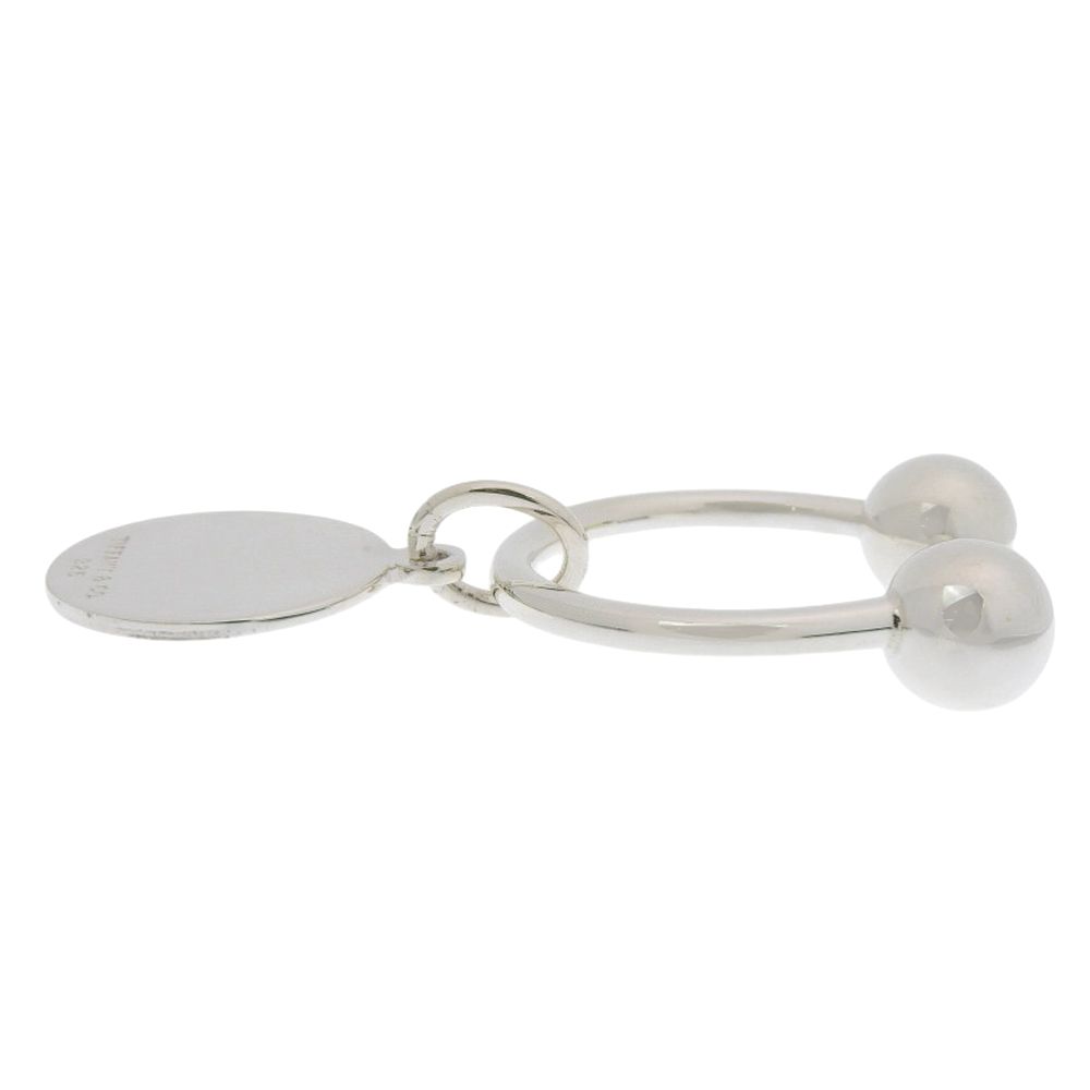 Tiffany & Co Key Ring Circle Tag 925 Sterling Silver Key Holder — view 3