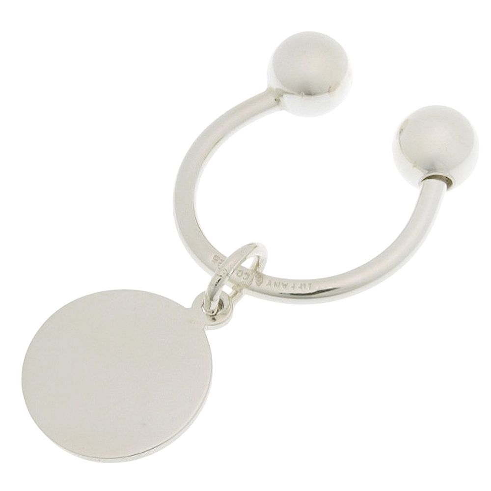 Tiffany & Co Key Ring Circle Tag 925 Sterling Silver Key Holder — view 2