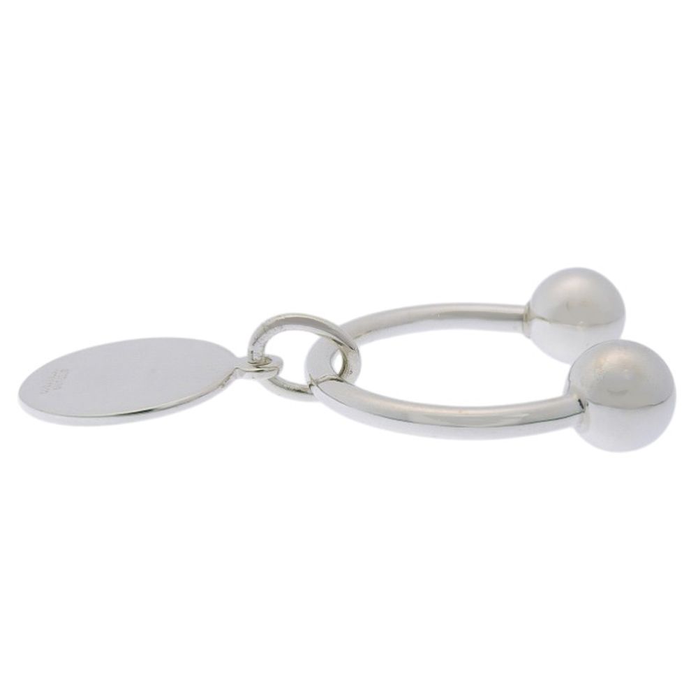 Tiffany & Co Circle Tag Key Ring 925 Sterling Silver Key Holder — view 3