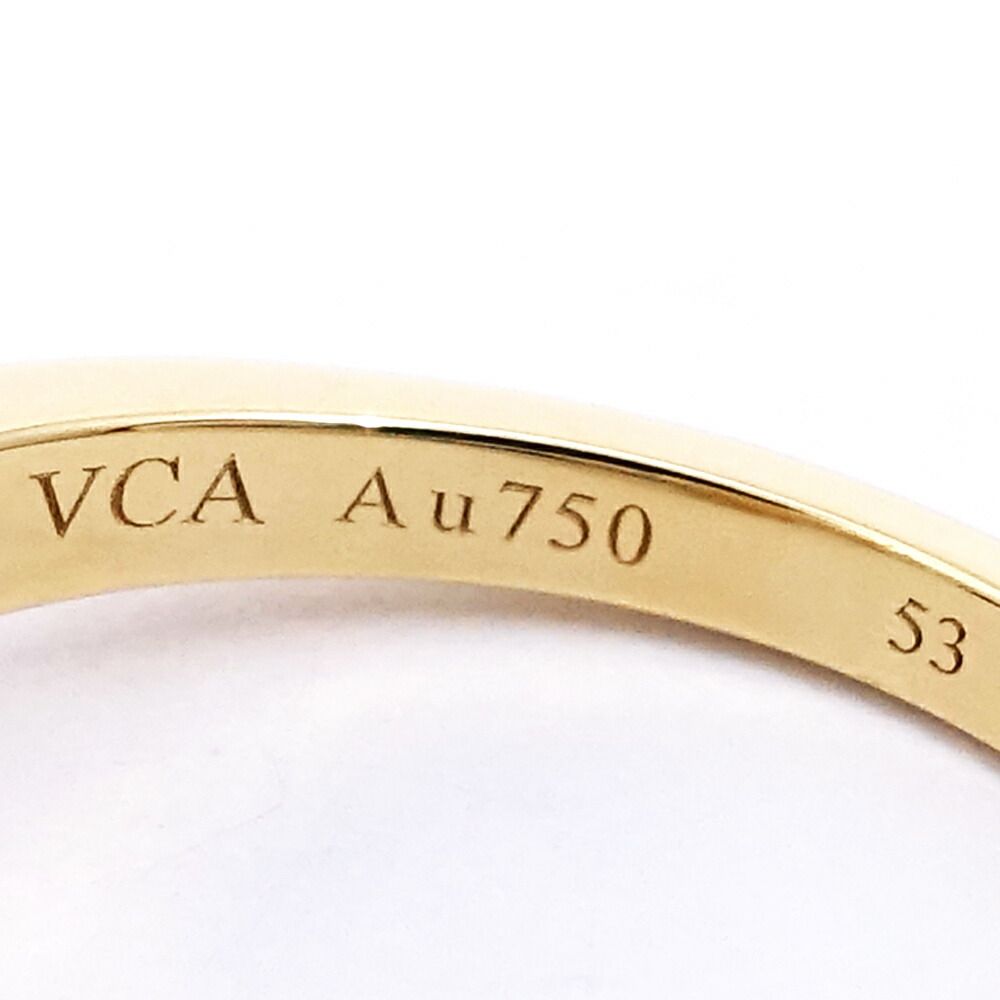 Van Cleef & Arpels 18k Yellow Gold Frivole Diamond Ring Pave — view 9