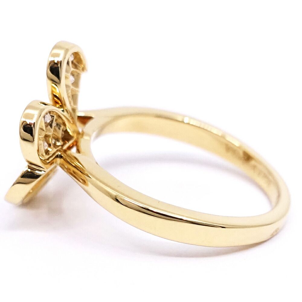 Van Cleef & Arpels 18k Yellow Gold Frivole Diamond Ring Pave — view 7