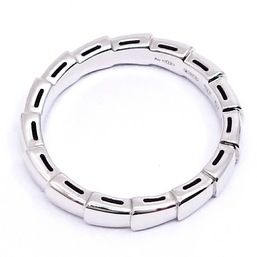 Bvlgari 18k White Gold Serpenti Viper Ring — view 8
