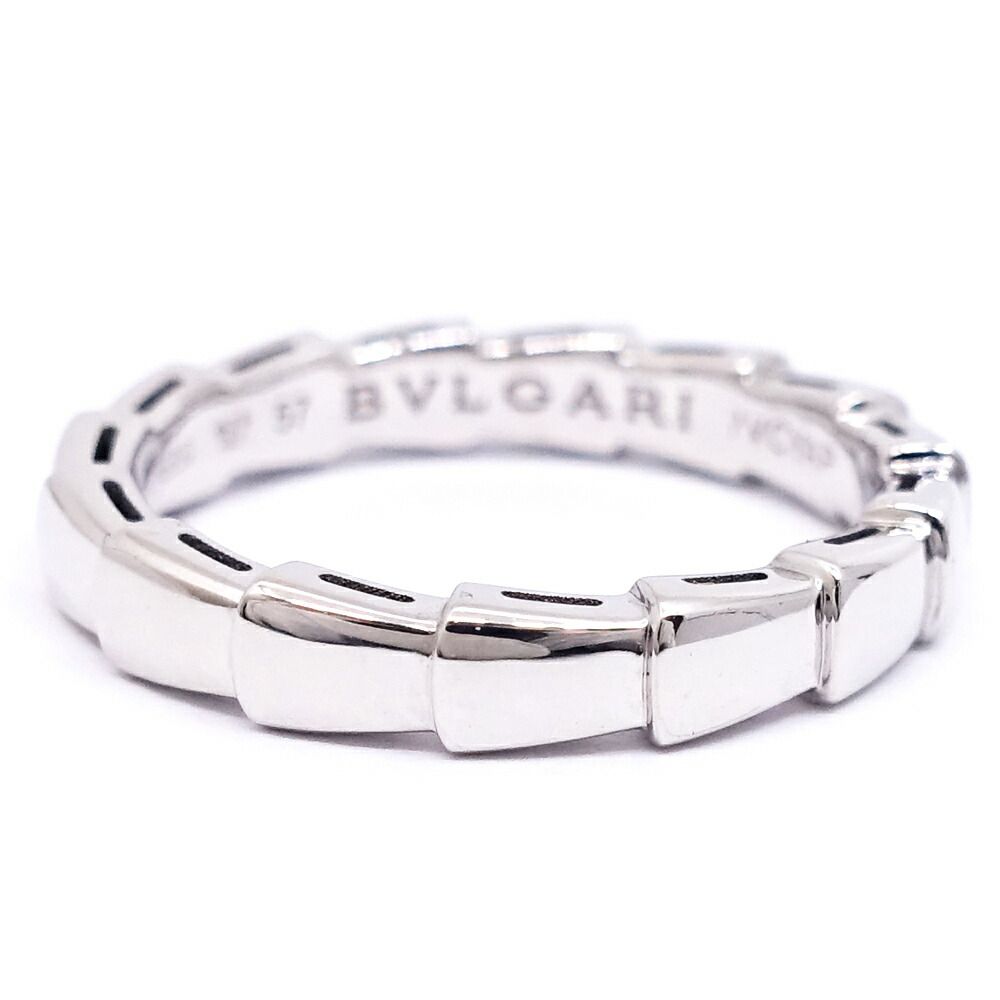Bvlgari 18k White Gold Serpenti Viper Ring