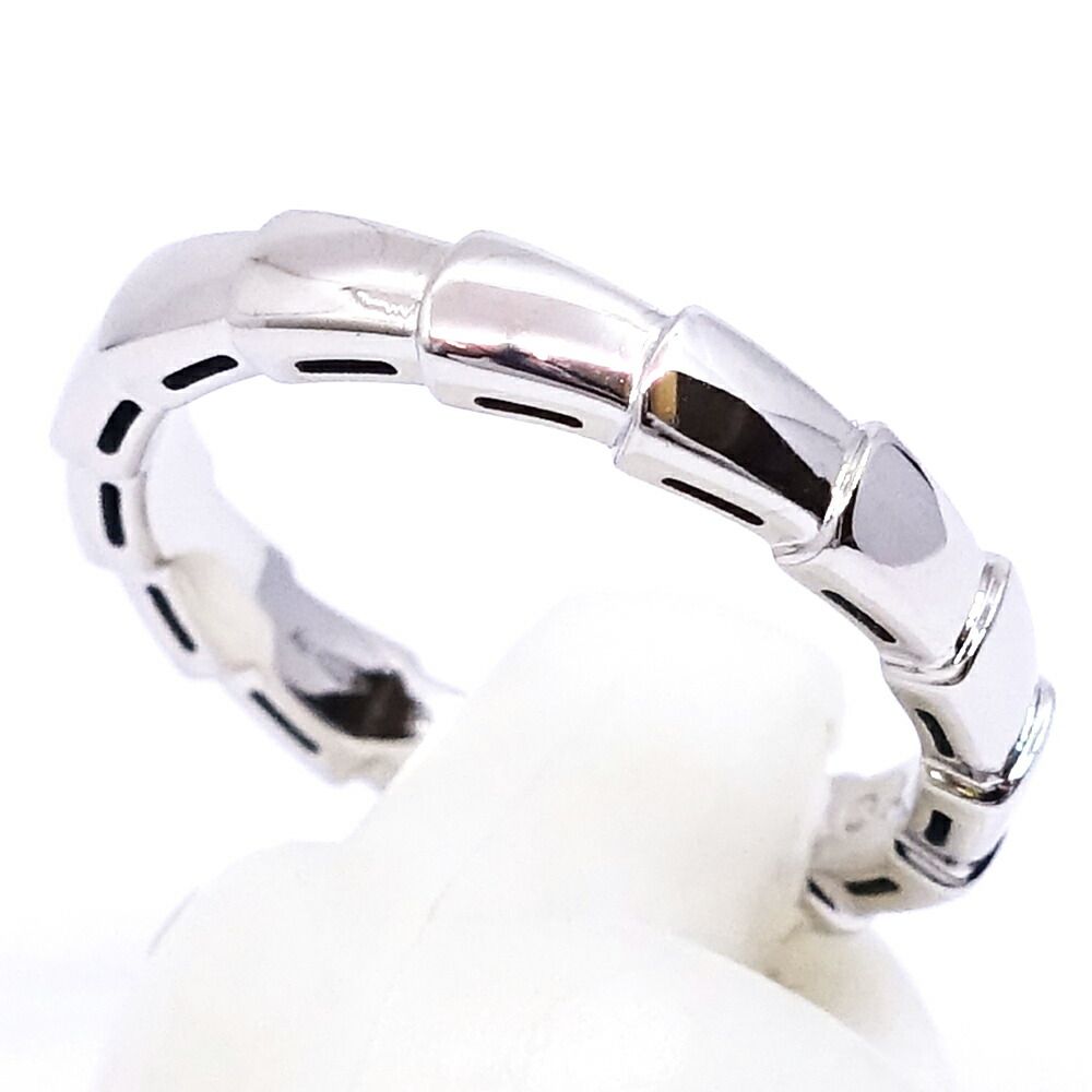 Bvlgari 18k White Gold Serpenti Viper Ring — view 4