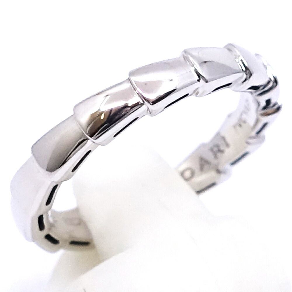 Bvlgari 18k White Gold Serpenti Viper Ring — view 3