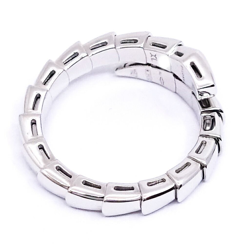 Bvlgari 18k White Gold Serpenti Viper Ring — view 9