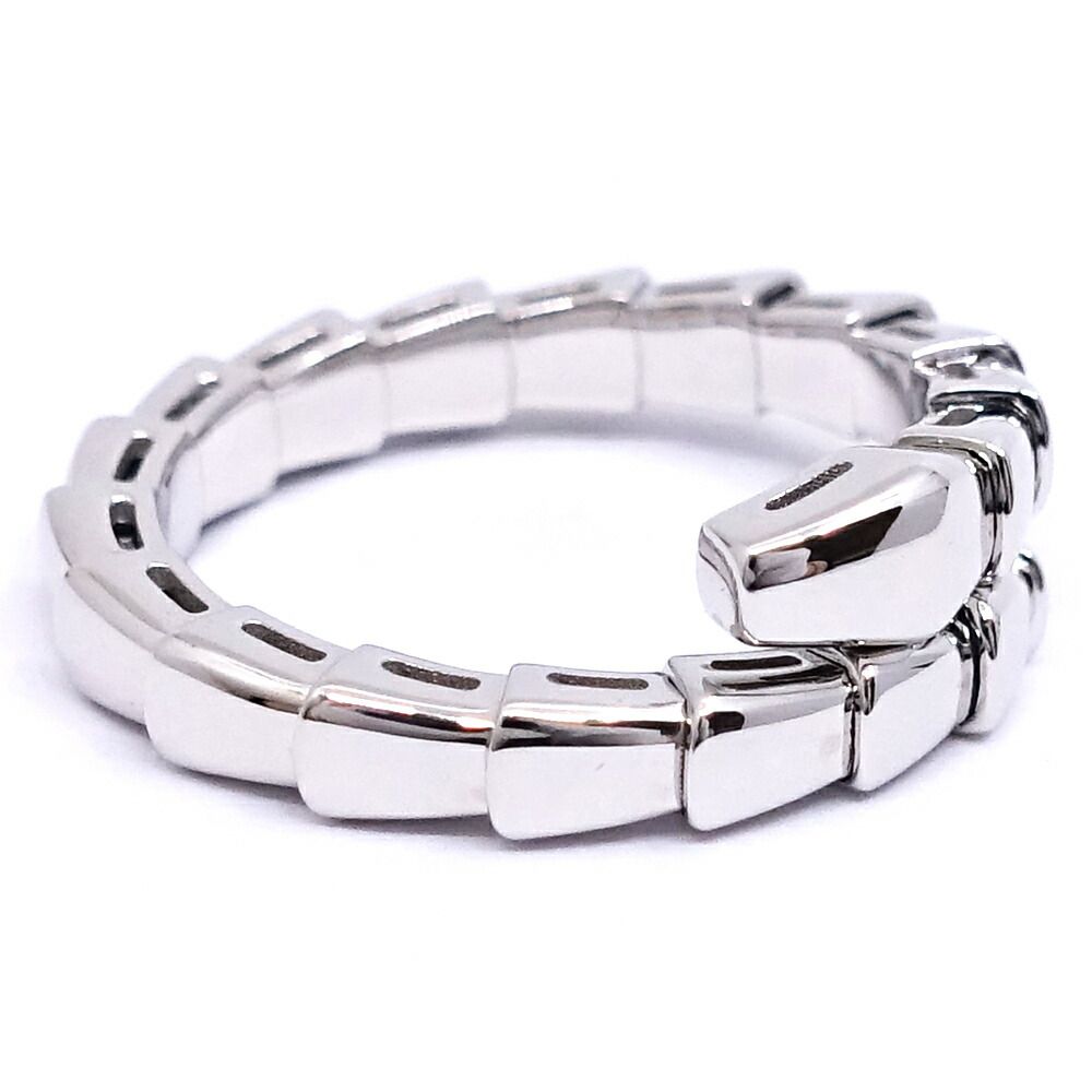 Bvlgari 18k White Gold Serpenti Viper Ring — view 5