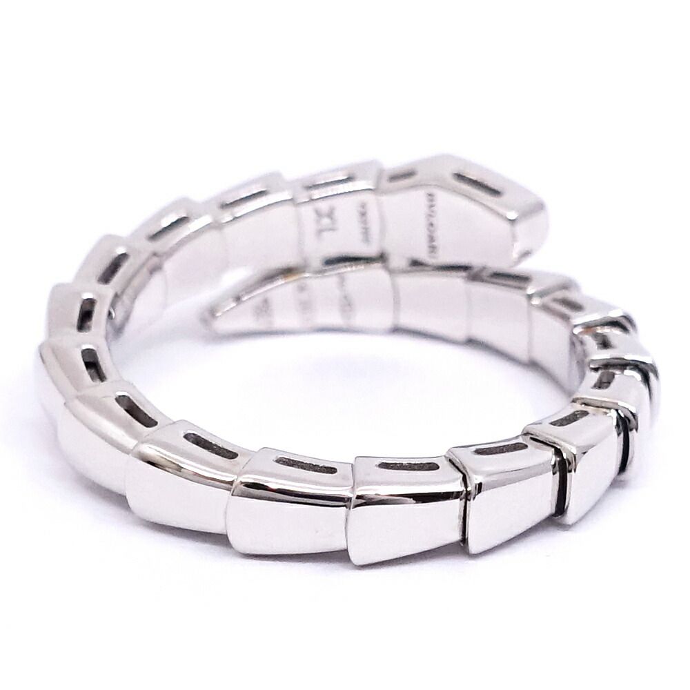 Bvlgari 18k White Gold Serpenti Viper Ring — view 7