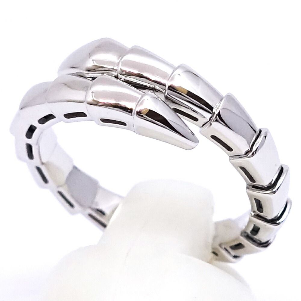 Bvlgari 18k White Gold Serpenti Viper Ring — view 4