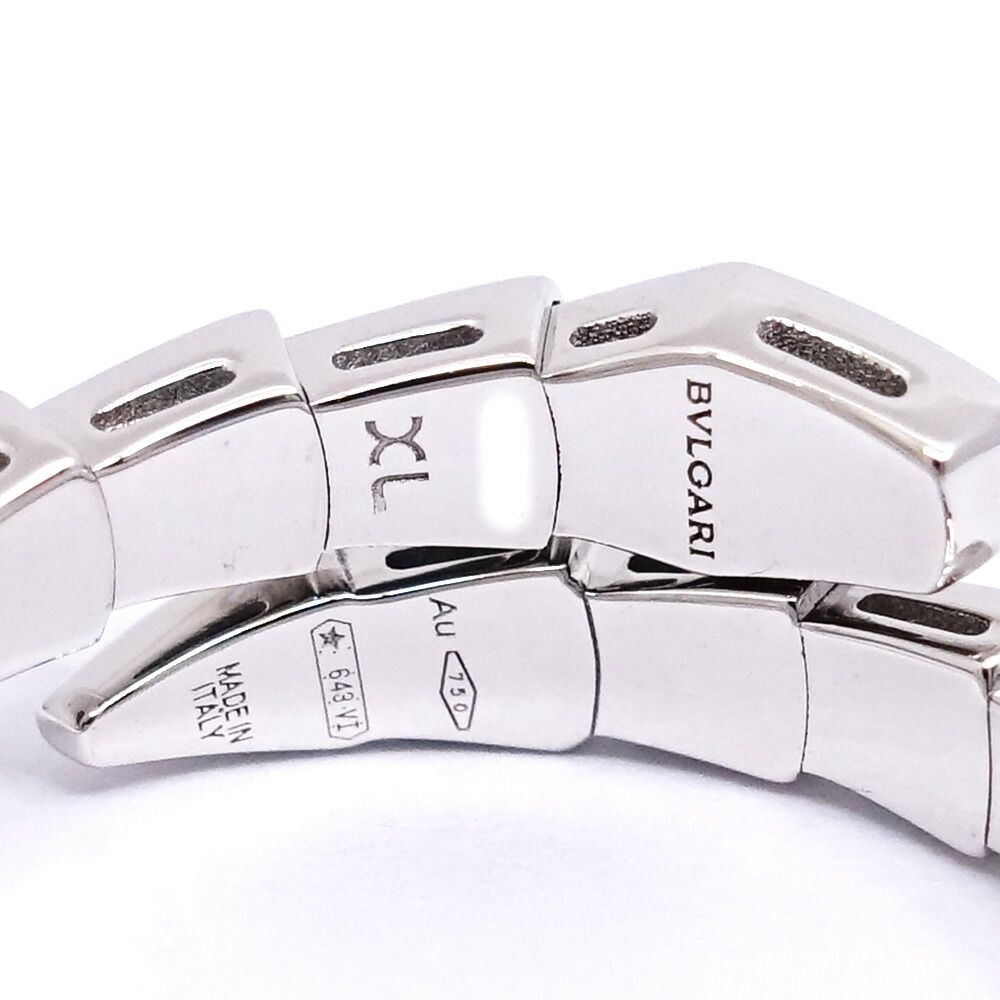 Bvlgari 18k White Gold Serpenti Viper Ring — view 8