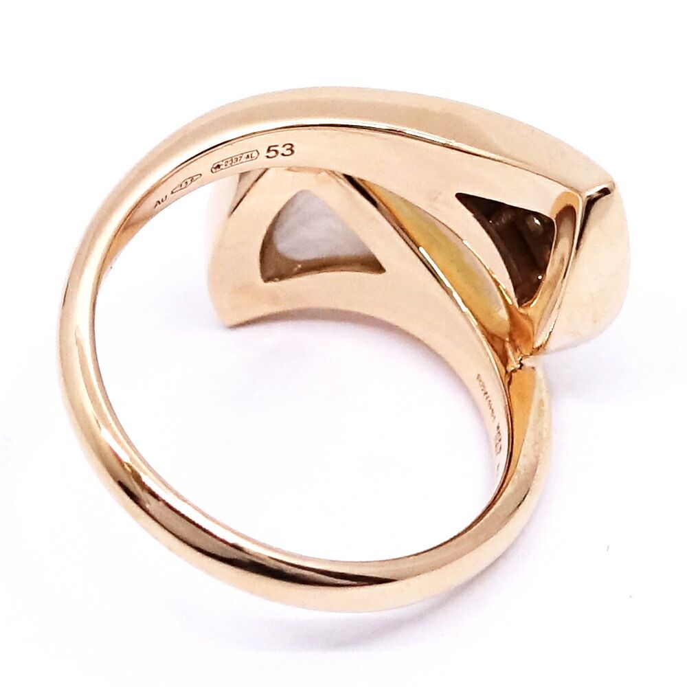 Bvlgari 18k Pink Gold Divas' Dream Diamond Mop Ring — view 7