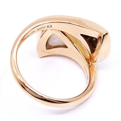 Bvlgari 18k Pink Gold Divas' Dream Diamond Mop Ring — view 7