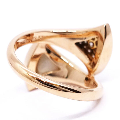 Bvlgari 18k Pink Gold Divas' Dream Diamond Mop Ring — view 6