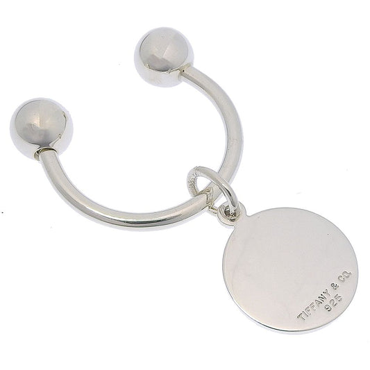 Tiffany & Co Return to Circle Tag Key Ring 925 Sterling Silver Key Holder