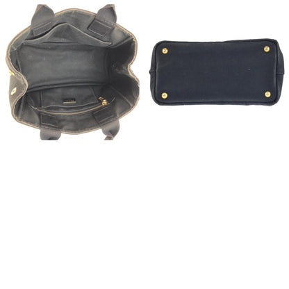 Prada Canapa Black Canvas Tote — view 9