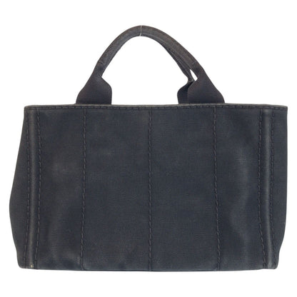 Prada Canapa Black Canvas Tote — view 2