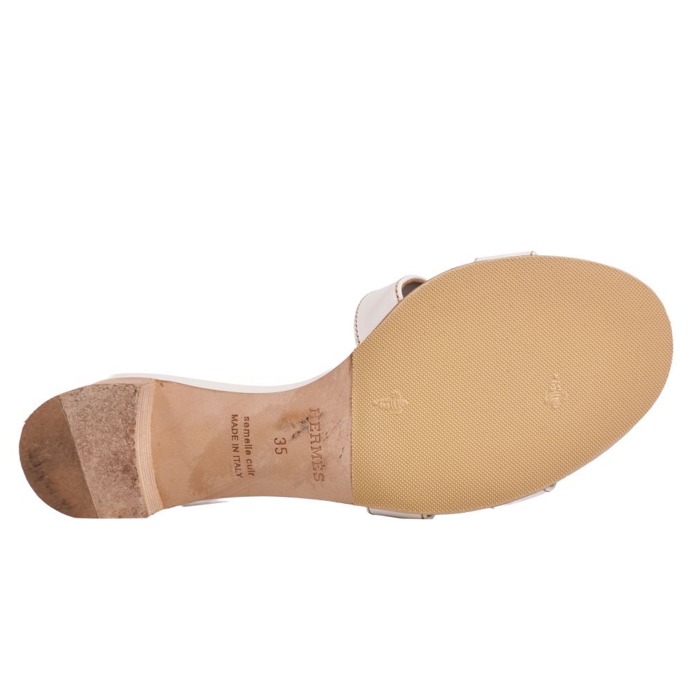 Hermes Sandals Oasis Logo Leather — view 8