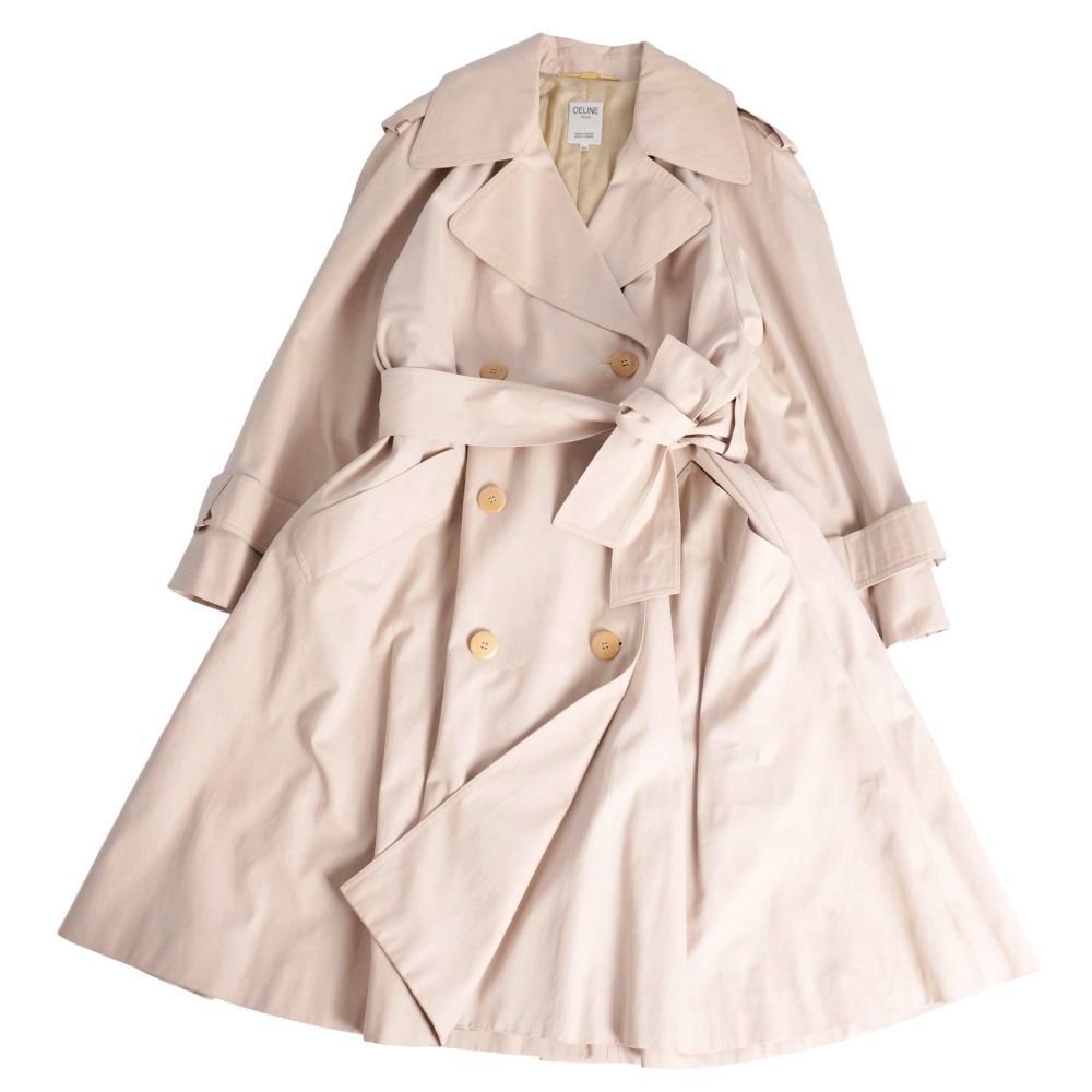 Celine Vintage Coat Trench Cotton