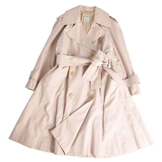 Celine Vintage Coat Trench Cotton