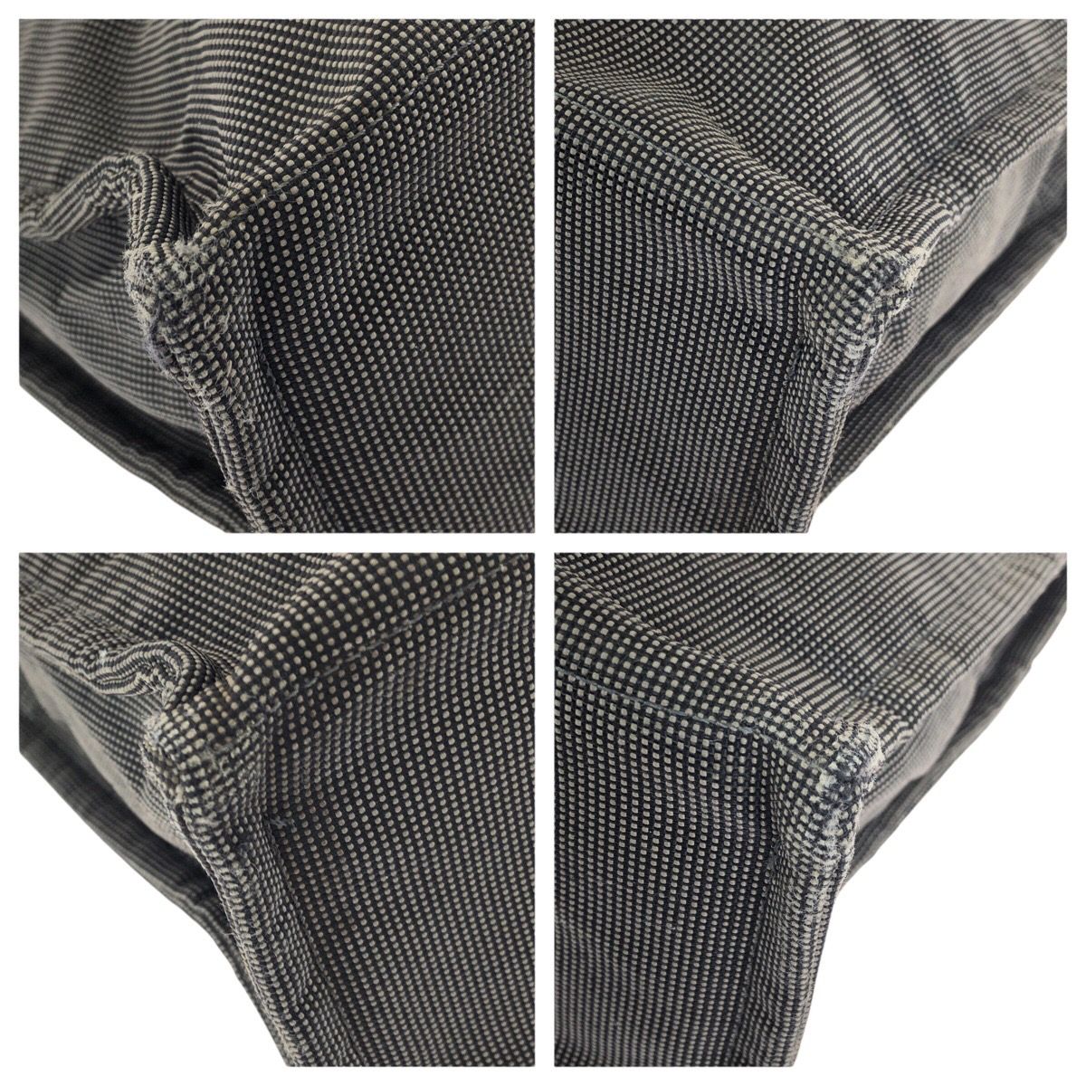 Hermes Her Line Gray Silver Polyamide Polyester Tote — view 3