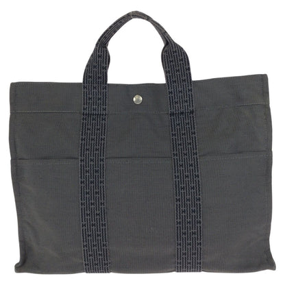 Hermes Her Line Gray Silver Polyamide Polyester Tote — view 2