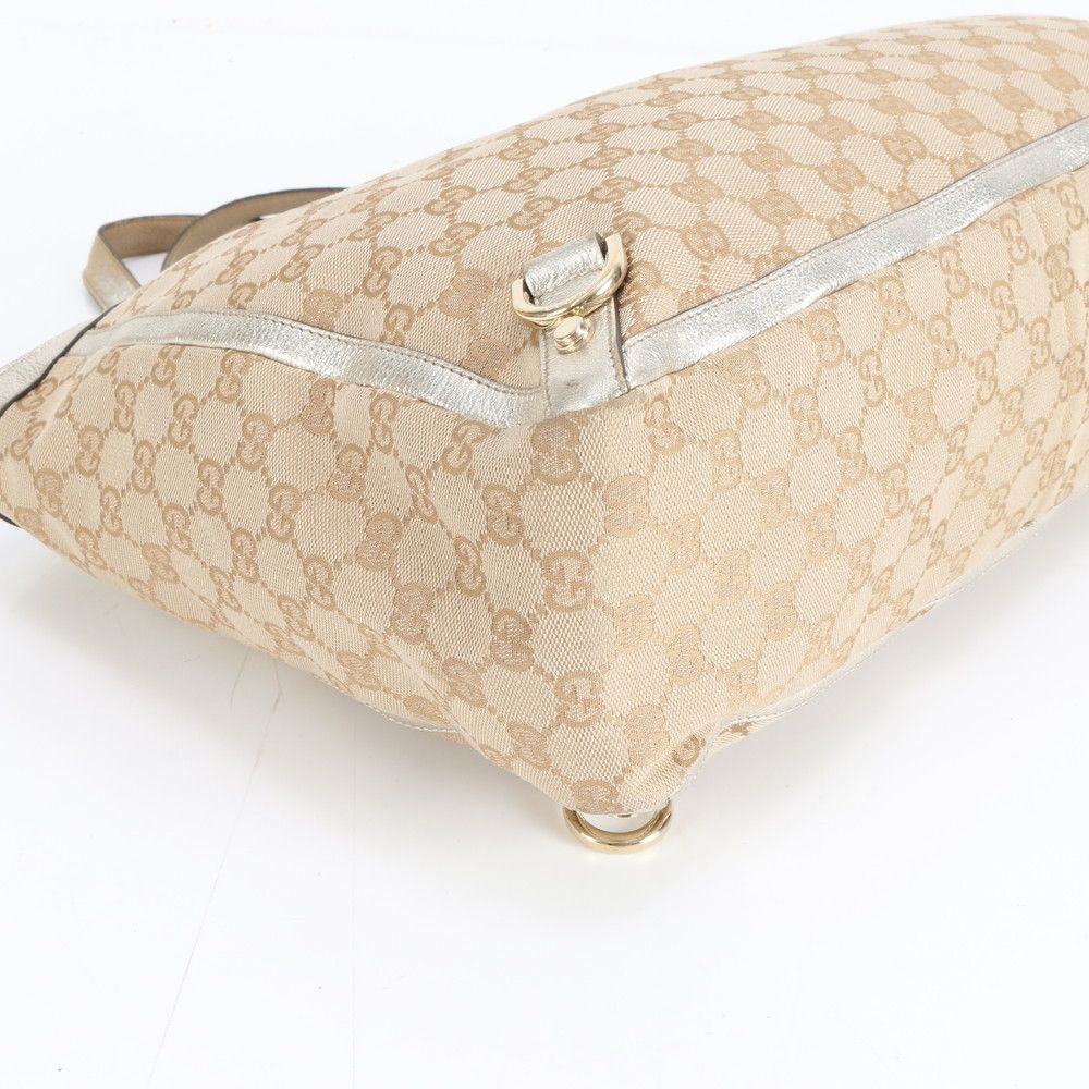 Gucci GG Canvas Abbey Leather Tote Shoulder Hand — view 4