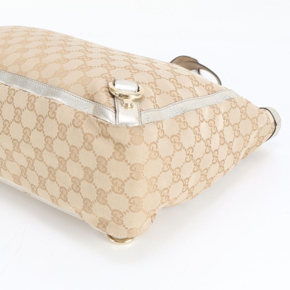 Gucci GG Canvas Abbey Leather Tote Shoulder Hand — view 5