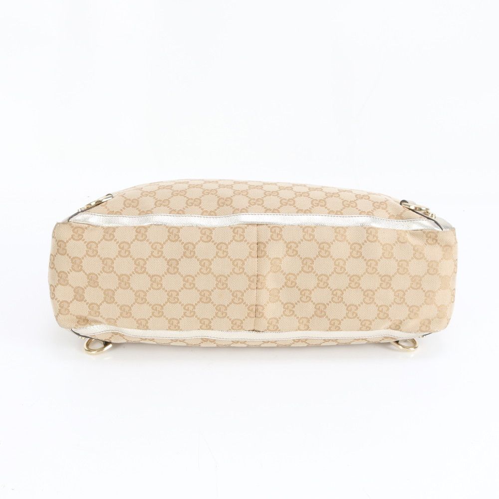 Gucci GG Canvas Abbey Leather Tote Shoulder Hand — view 6