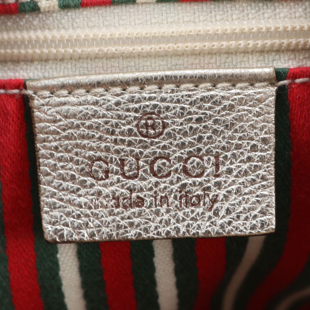 Gucci GG Canvas Abbey Leather Tote Shoulder Hand — view 8