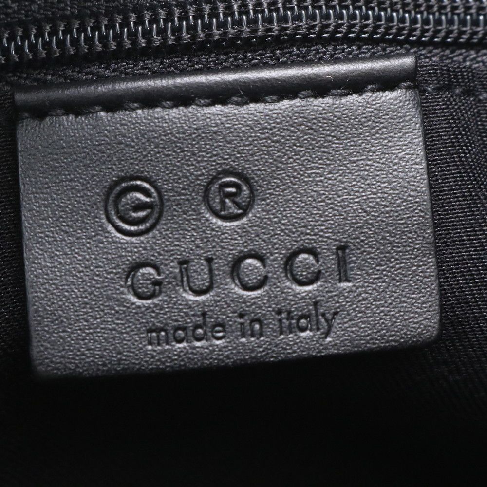 Gucci Micro GG Leather Handbag Tote Black — view 8