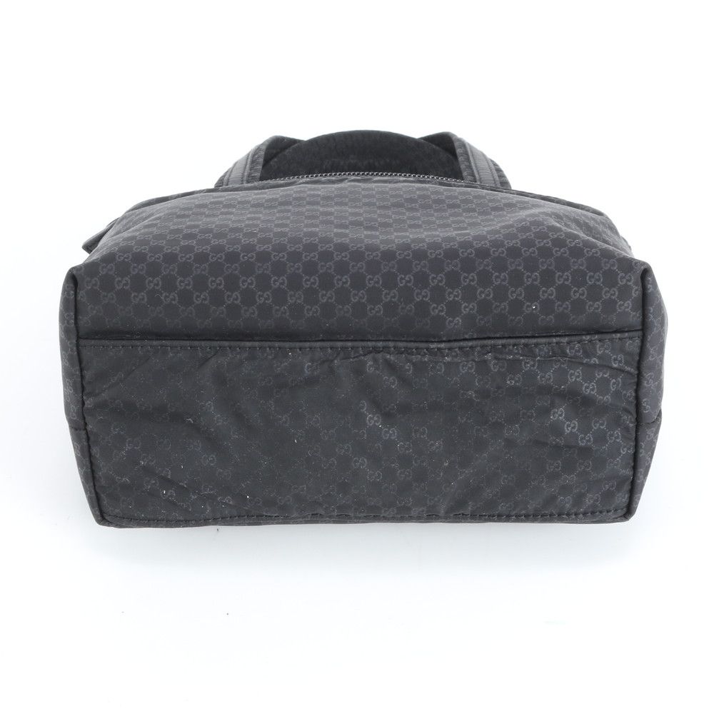 Gucci Micro GG Leather Handbag Tote Black — view 6