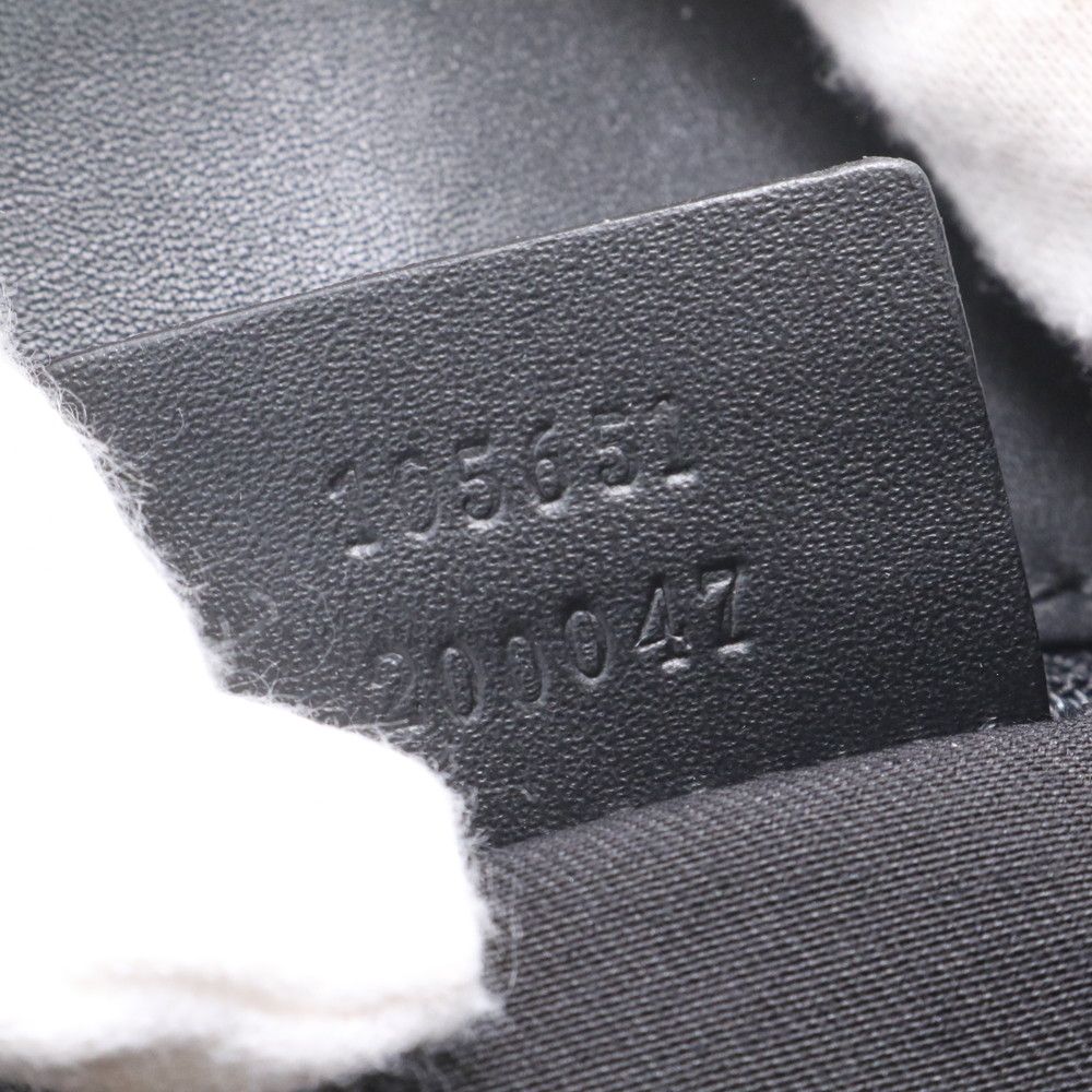 Gucci Micro GG Leather Handbag Tote Black — view 9