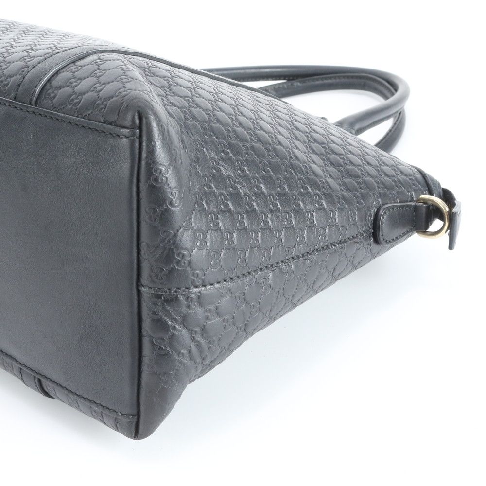Gucci Micro Guccissima Leather Tote Shoulder Hand Black — view 4