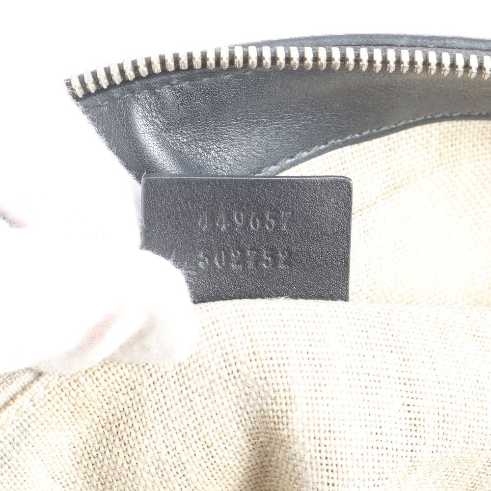 Gucci Micro Guccissima Leather Tote Shoulder Hand Black — view 9