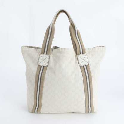 Gucci GG Canvas Leather Tote Shoulder Hand — view 3
