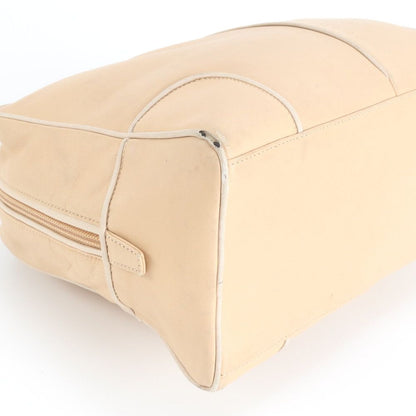 Loewe Mini Boston Beige Leather Handbag Tote — view 4