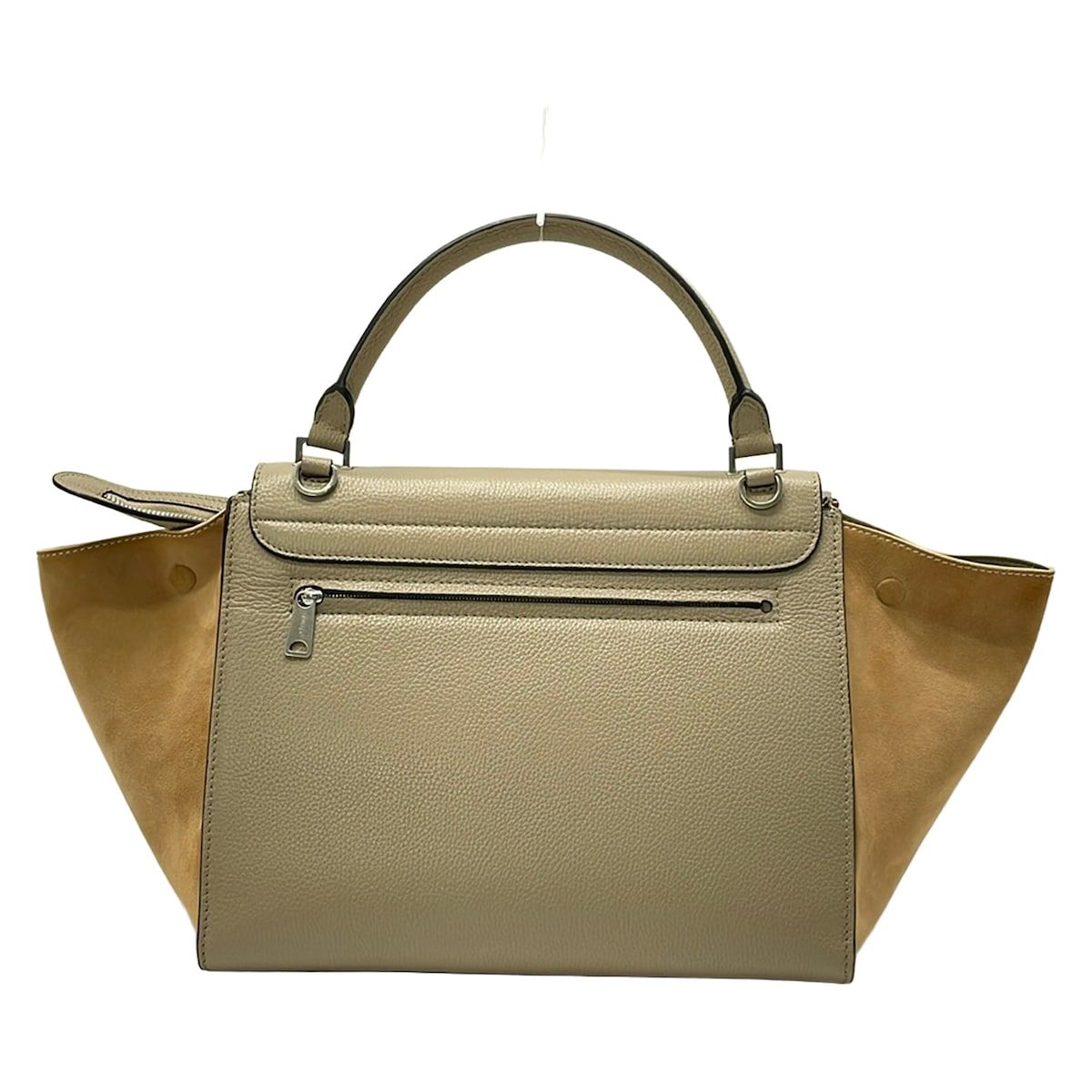 Celine Handbag Beige Lightbrown Leather — view 3