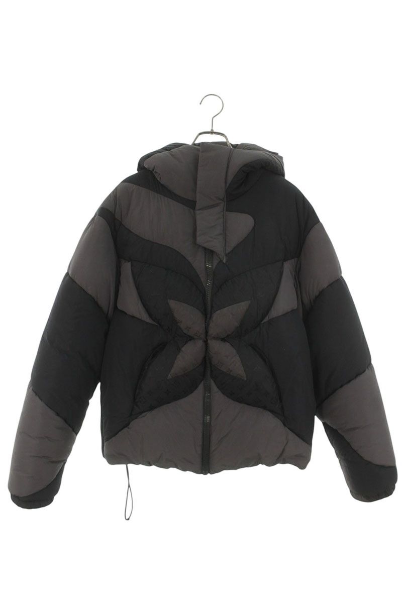 Louis Vuitton Bnt Monogram Flower Hooded Puffy Down Jacket 48
