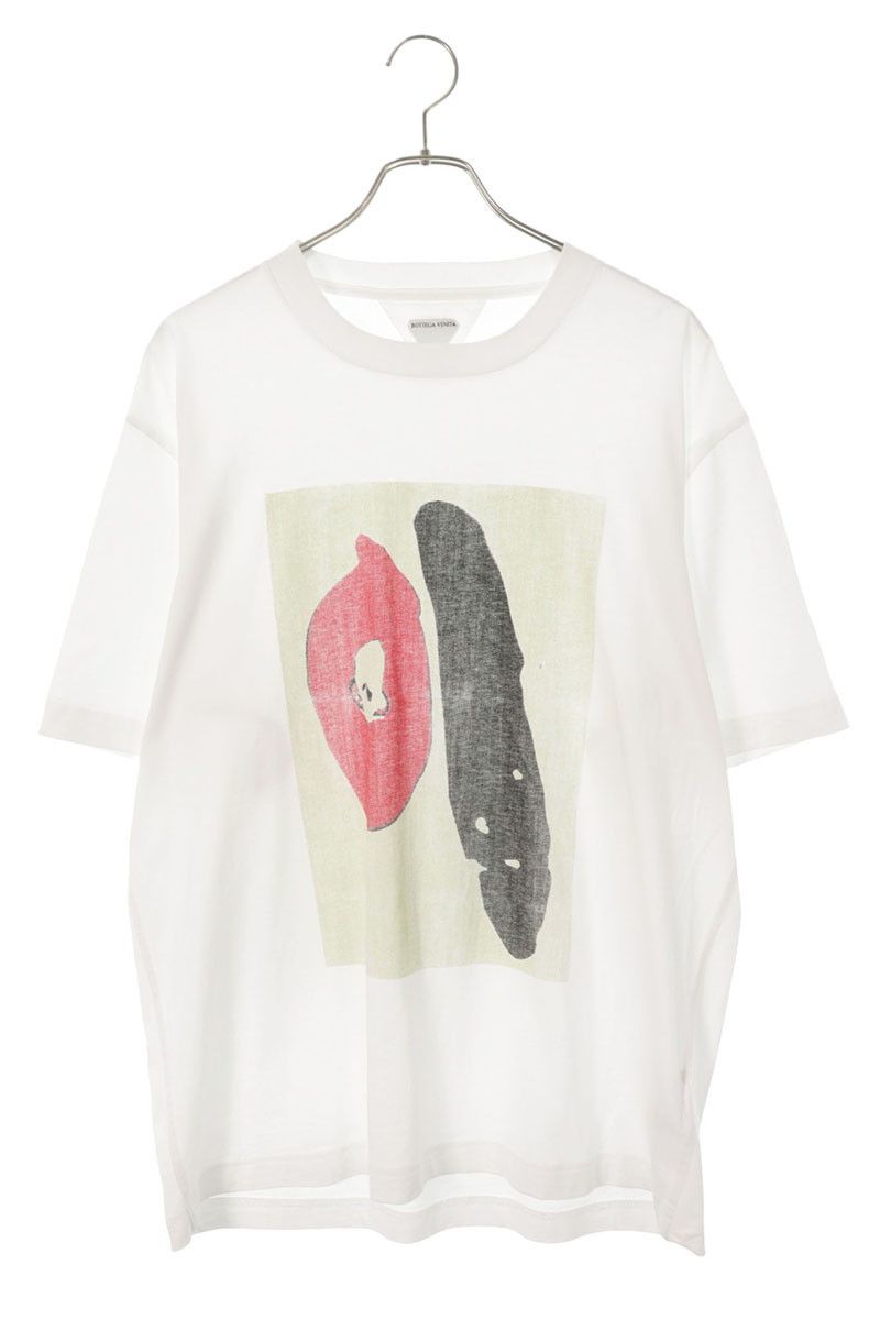 Bottega Veneta Front Print Cotton T-Shirt